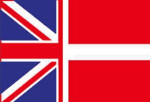 Engelsk dansk flag kopi